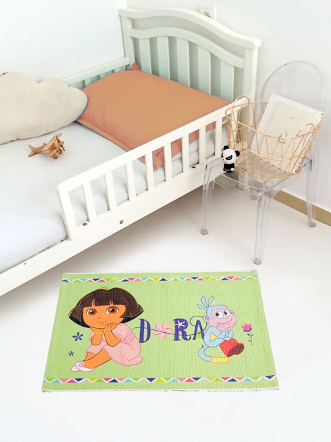 

Saral Home Green Dora Print Doormat