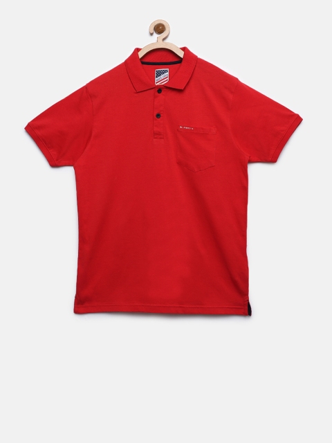 

Monte Carlo Boys Red Solid Polo Collar T-shirt