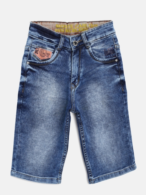 

Monte Carlo Boys Blue Washed Regular Fit Denim Shorts