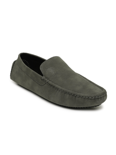 

U.S. Polo Assn. Men Grey Angeles Leather Driving Shoes