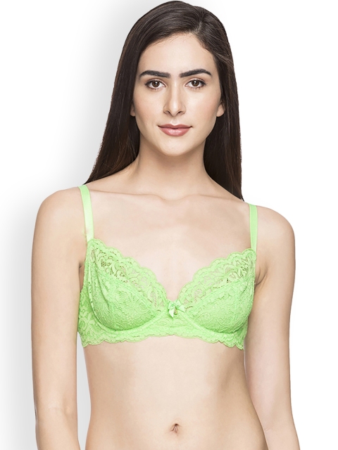 

Candyskin Green Lace Underwired Non Padded Everyday Bra CS-BRA-08GREEN1599