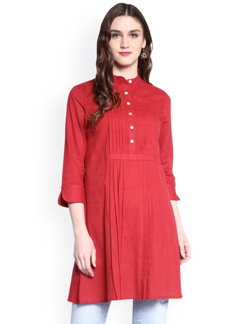 

RARE ROOTS Red Solid Tunic
