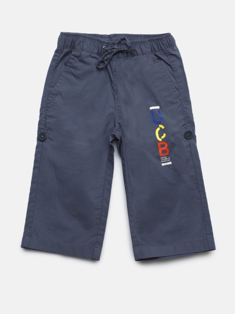 

United Colors of Benetton Boys Grey Solid Regular Trousers