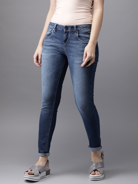

Moda Rapido Women Blue Skinny Fit Mid-Rise Clean Look Stretchable Jeans