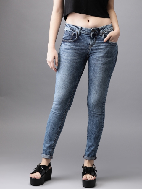 

Moda Rapido Women Blue Skinny Fit Mid-Rise Clean Look Stretchable Jeans