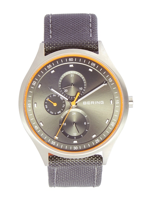 

BERING Men Grey Titanium Sapphire Crystal Analogue Watch 11741-879