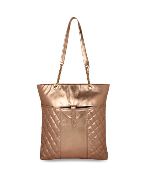 

Berrypeckers Gold-Toned Solid Tote Bag