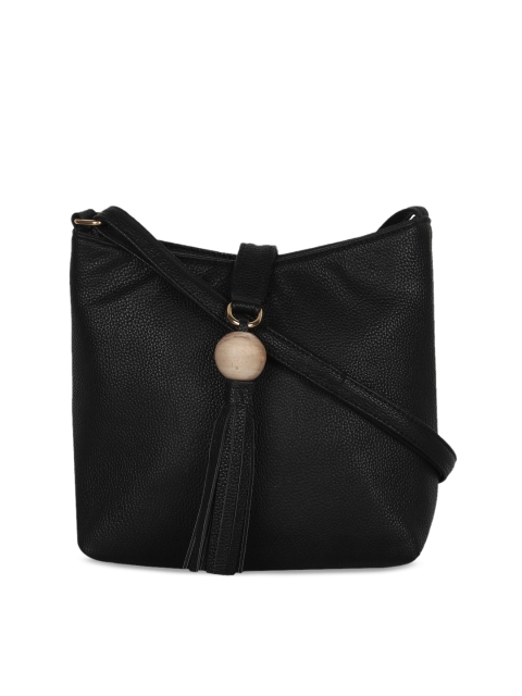 

Berrypeckers Black Solid Sling Bag