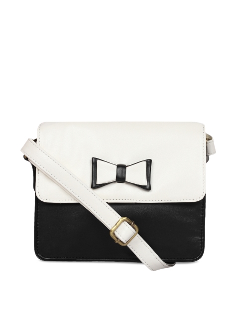 

Berrypeckers Black & White Colourblocked Sling Bag