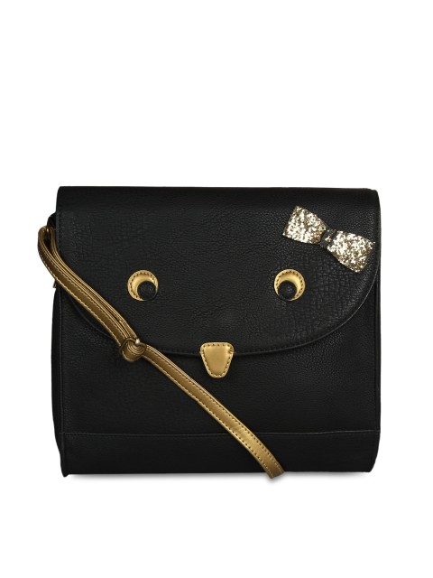 

Berrypeckers Black Embellished Sling Bag