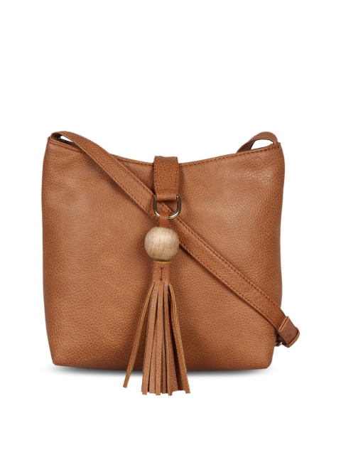 

Berrypeckers Tan Solid Sling Bag