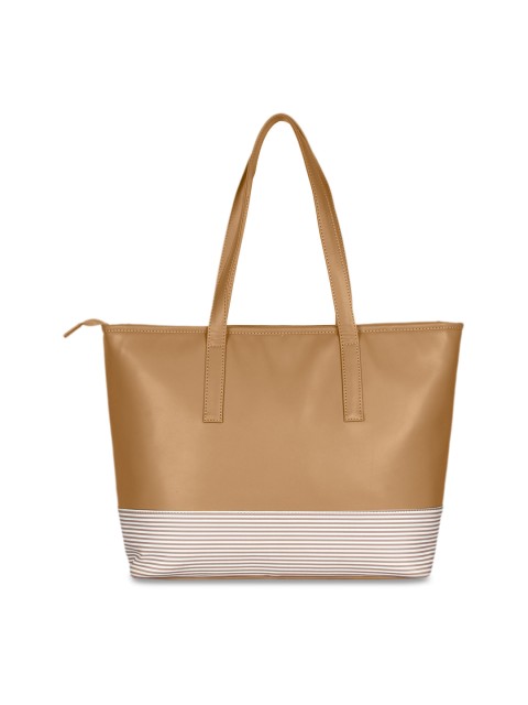 

Berrypeckers Beige Solid Handheld Bag