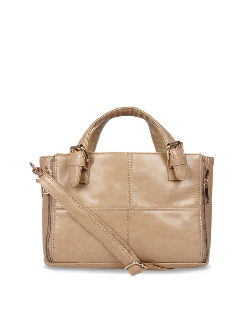 

Berrypeckers Beige Solid Handheld Bag