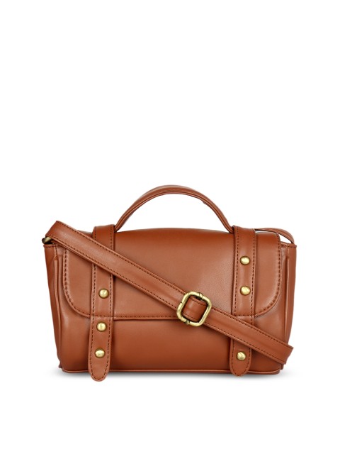 

Berrypeckers Tan Printed Sling Bag
