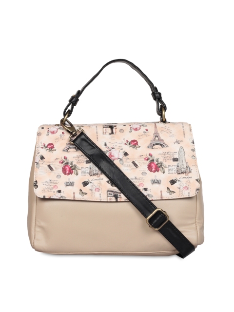 

Berrypeckers Beige Printed Sling Bag