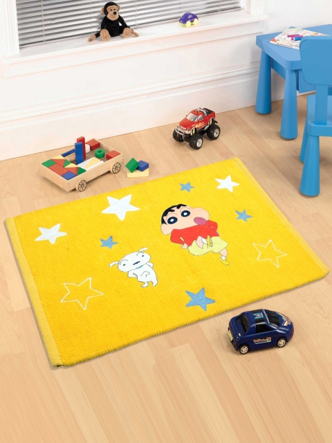 

Saral Home kids Yellow Printed Rectangular Floormat