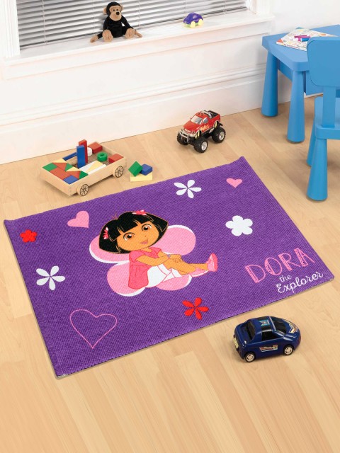 

Saral Home Kids Unisex Purple Printed Mat