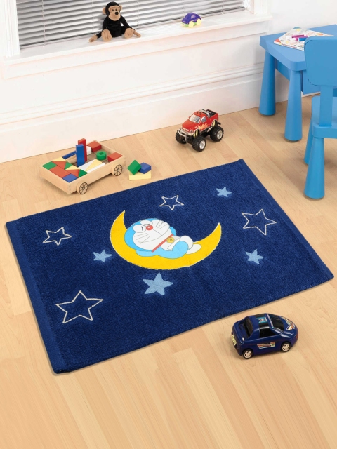 

Saral Home Kids Unisex Navy Blue Printed Mat