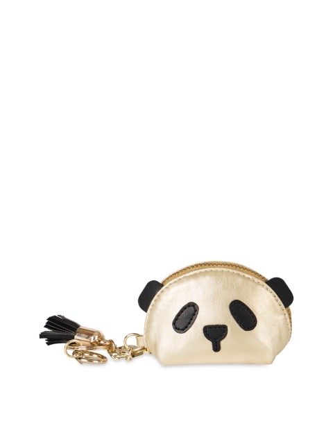 

Chumbak Gold-Toned & Black Solid Tasselled Clutch