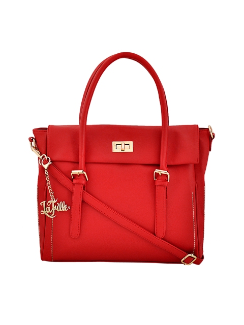 

LaFille Red Solid Handheld Bag