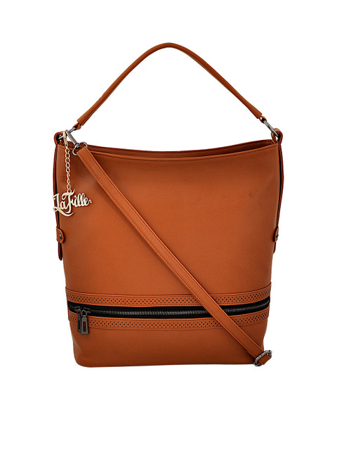 

LaFille Tan Solid Handheld Bag