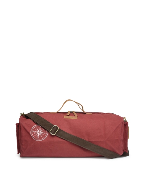 

The House Of Tara Maroon Solid Duffle Bag