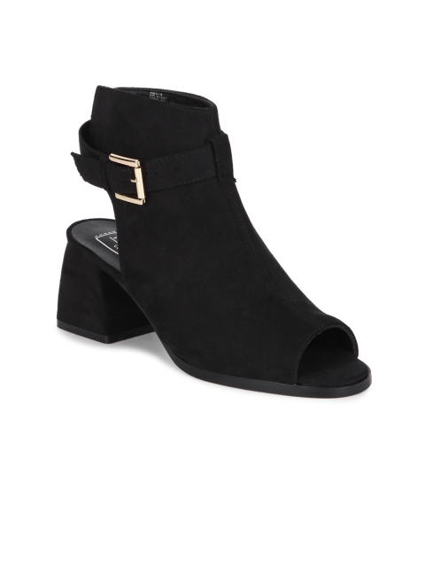 

Truffle Collection Women Black Solid Mules