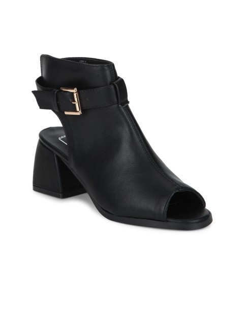 

Truffle Collection Women Black Solid Mules