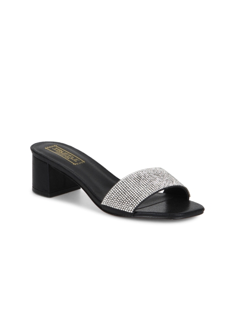 

Truffle Collection Women Black Solid Sandals