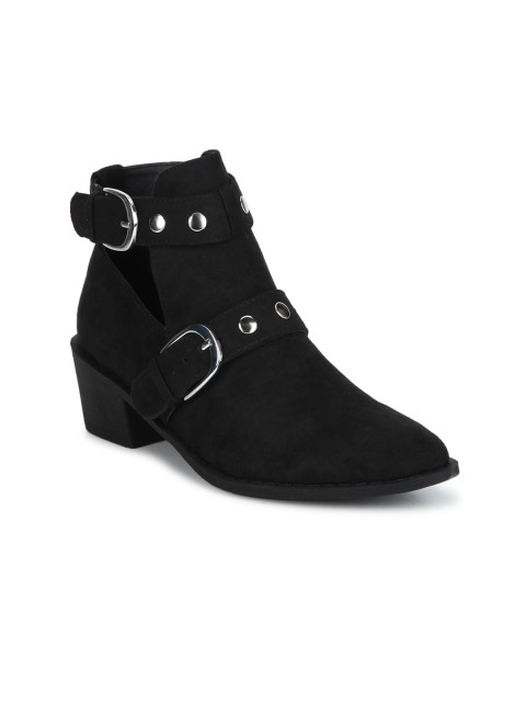 

Truffle Collection Women Black Heeled Boots