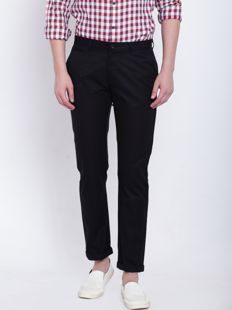 

Blackberrys Men Black Regular Fit Solid Chinos