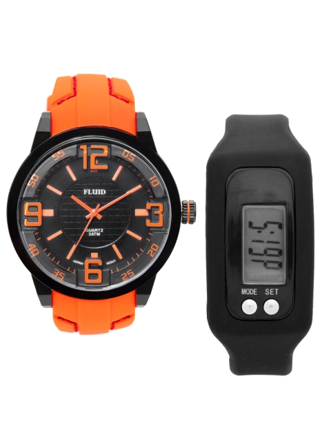 

FLUID Men Watch Gift Set, Black