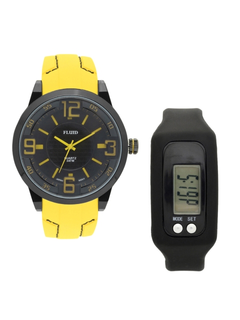 

FLUID Men Watch Gift Set, Black