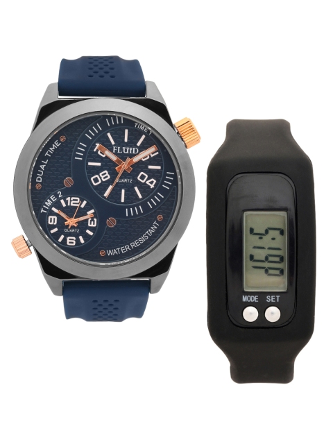 

FLUID Men Watch Gift Set, Blue