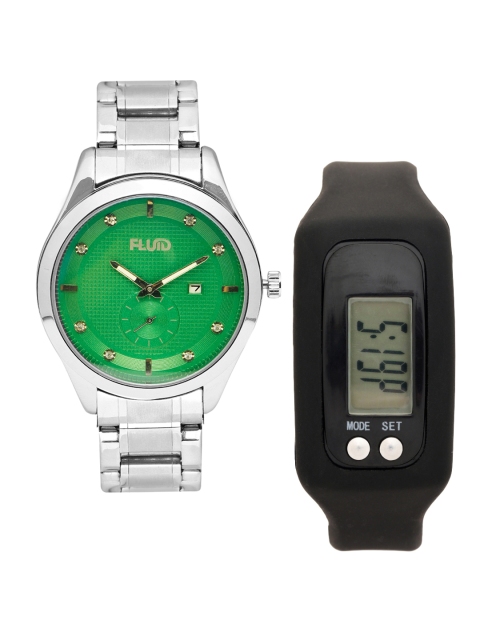 

FLUID Men Watch Gift Set, Green