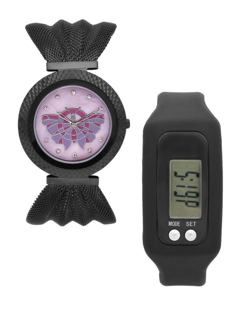 

FLUID Women Watch Gift Set, Pink