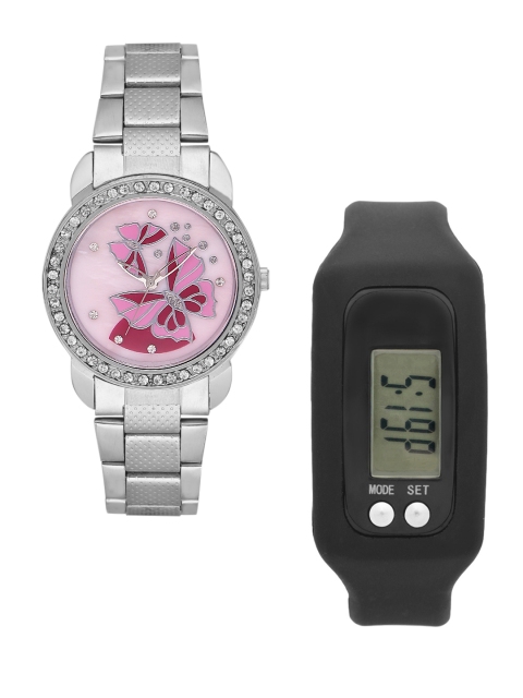 

FLUID Women Watch Gift Set, Pink