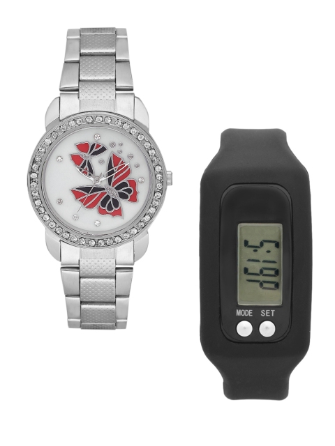 

FLUID Women Watch Gift Set, White