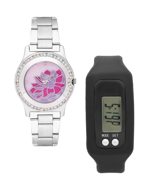 

FLUID Women Watch Gift Set, Pink