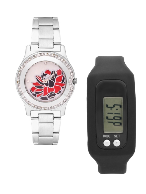 

FLUID Women Watch Gift Set, White