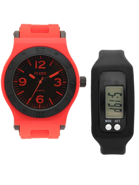 

FLUID Men Watch Gift Set, Black