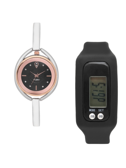 

FLUID Women Watch Gift Set, Black