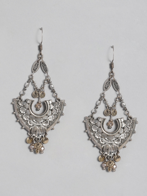 

Accessorize Silver-Toned Contemporary Drop Earrings