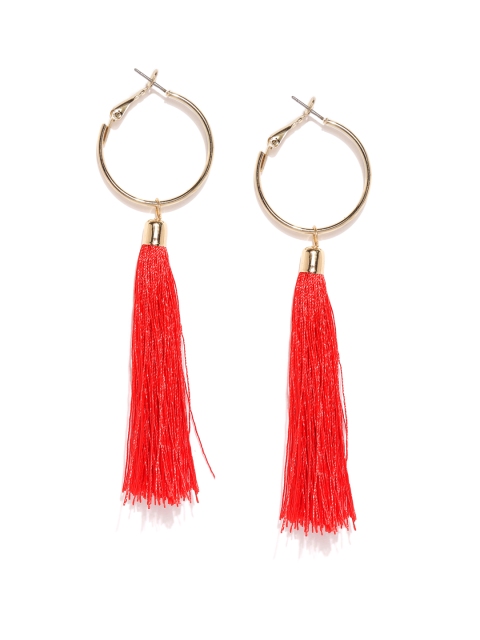 

Accessorize Red Circular Hoop Earrings