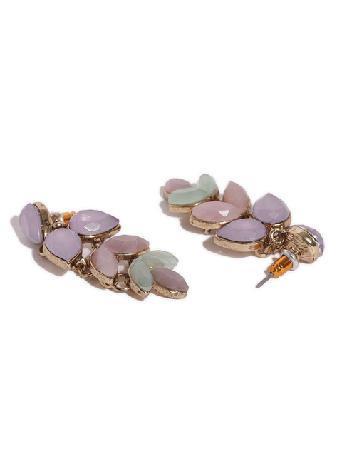 

Accessorize Purple Floral-shaped Drop Earrings