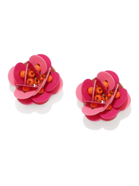 

Accessorize Women Pink Floral Studs