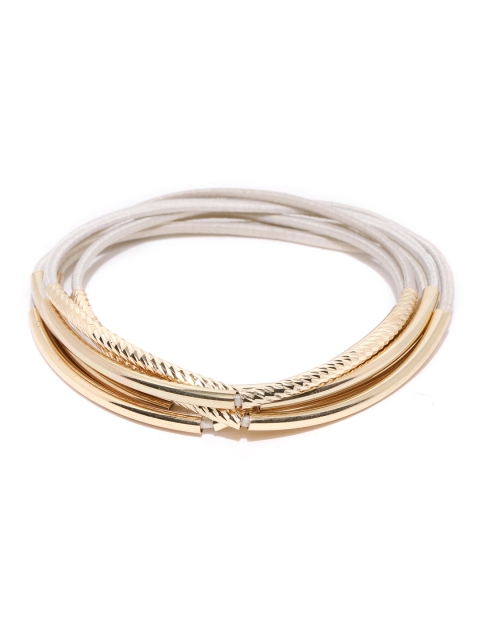 

Accessorize Set of 6 Elasticated Bracelets, Gold