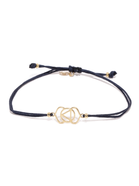 

Accessorize Blue & Gold-Plated Third Eye Chakra Dual-Stranded Bracelet
