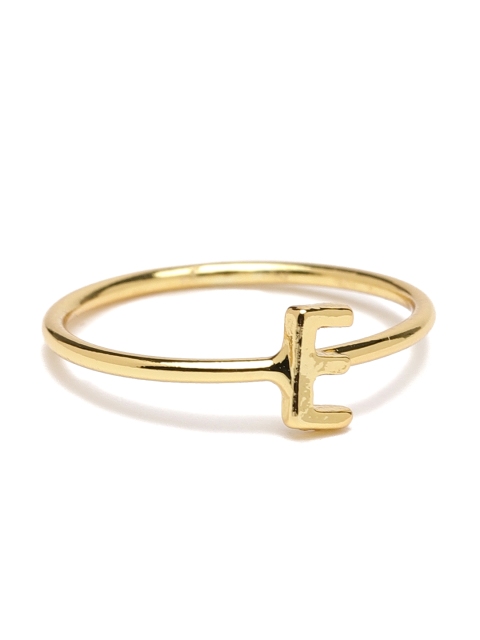 

Accessorize Gold-Plated E-Shaped Ring