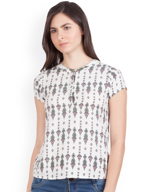 

Zink London Women White Printed Top